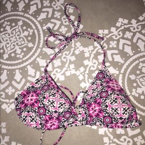 xhilaration triangle bikini tie top